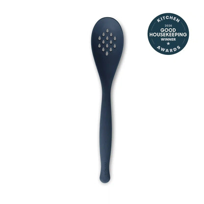 Premiere Silicone Slotted Spoon | Oxford Blue