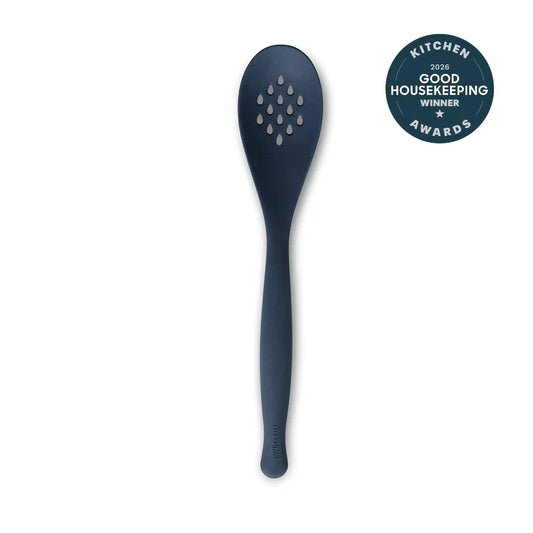 Premiere Silicone Slotted Spoon | Oxford Blue