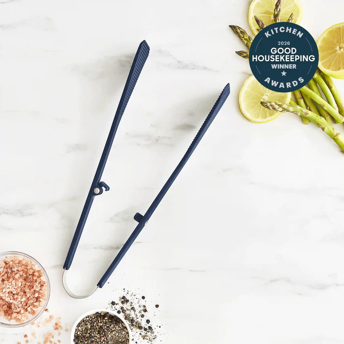 Premiere Silicone Wide Tongs | Oxford Blue