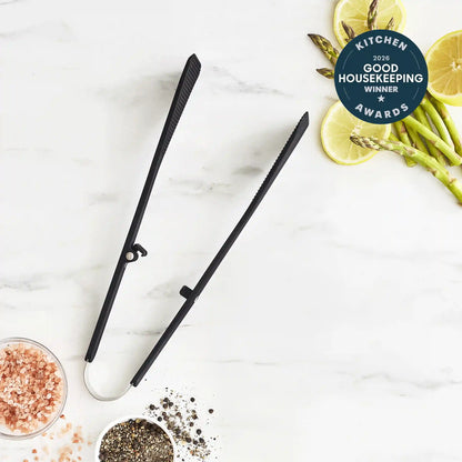 Premiere Silicone Wide Tongs | Black