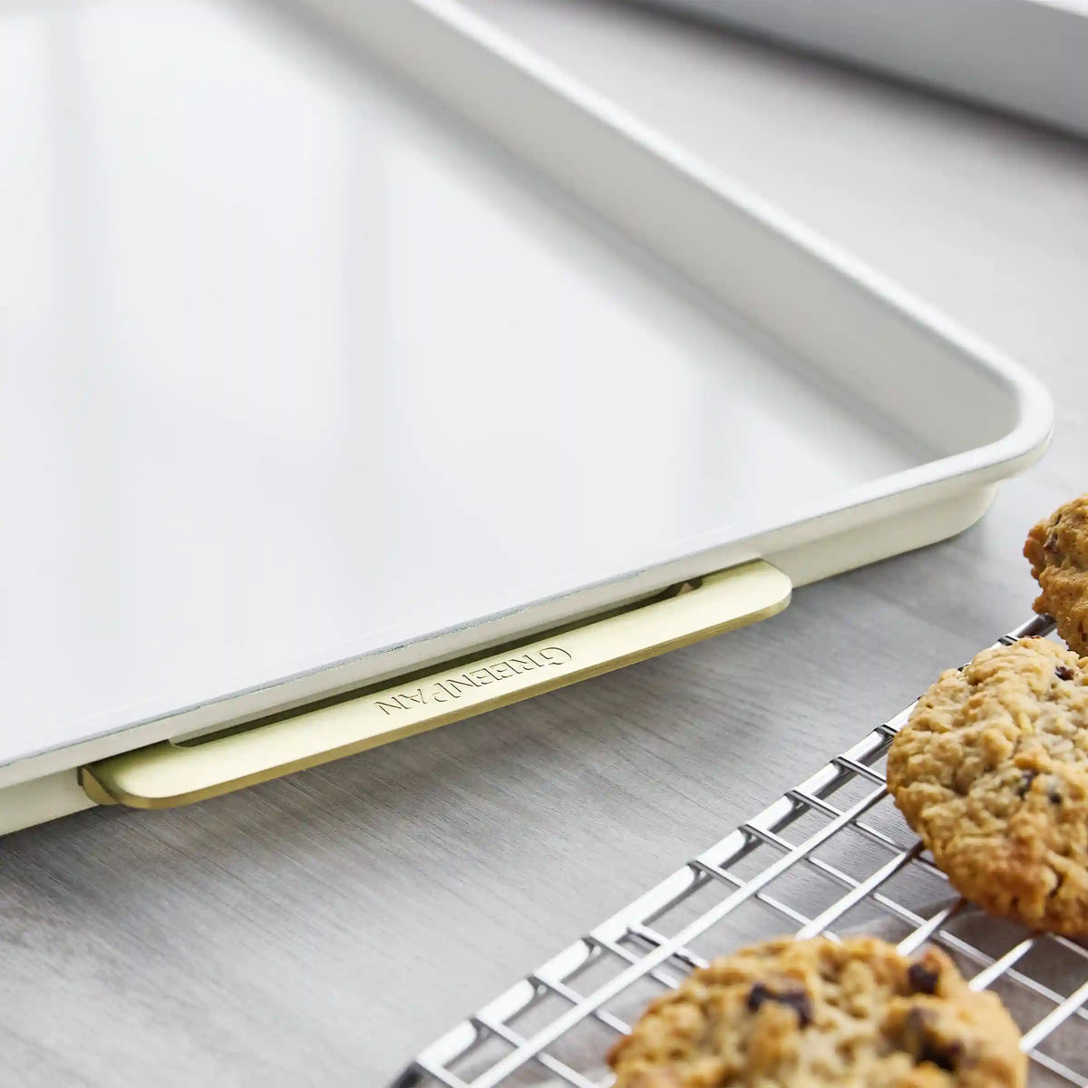 Reserve Bakeware 2-Piece 13" x 18" Half Sheet Pan Set | Cream