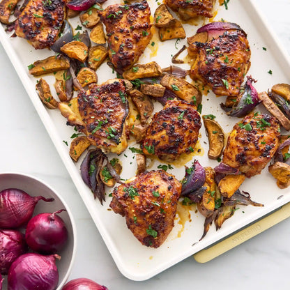 Reserve Bakeware 2-Piece Sheet Pan Set | Cream