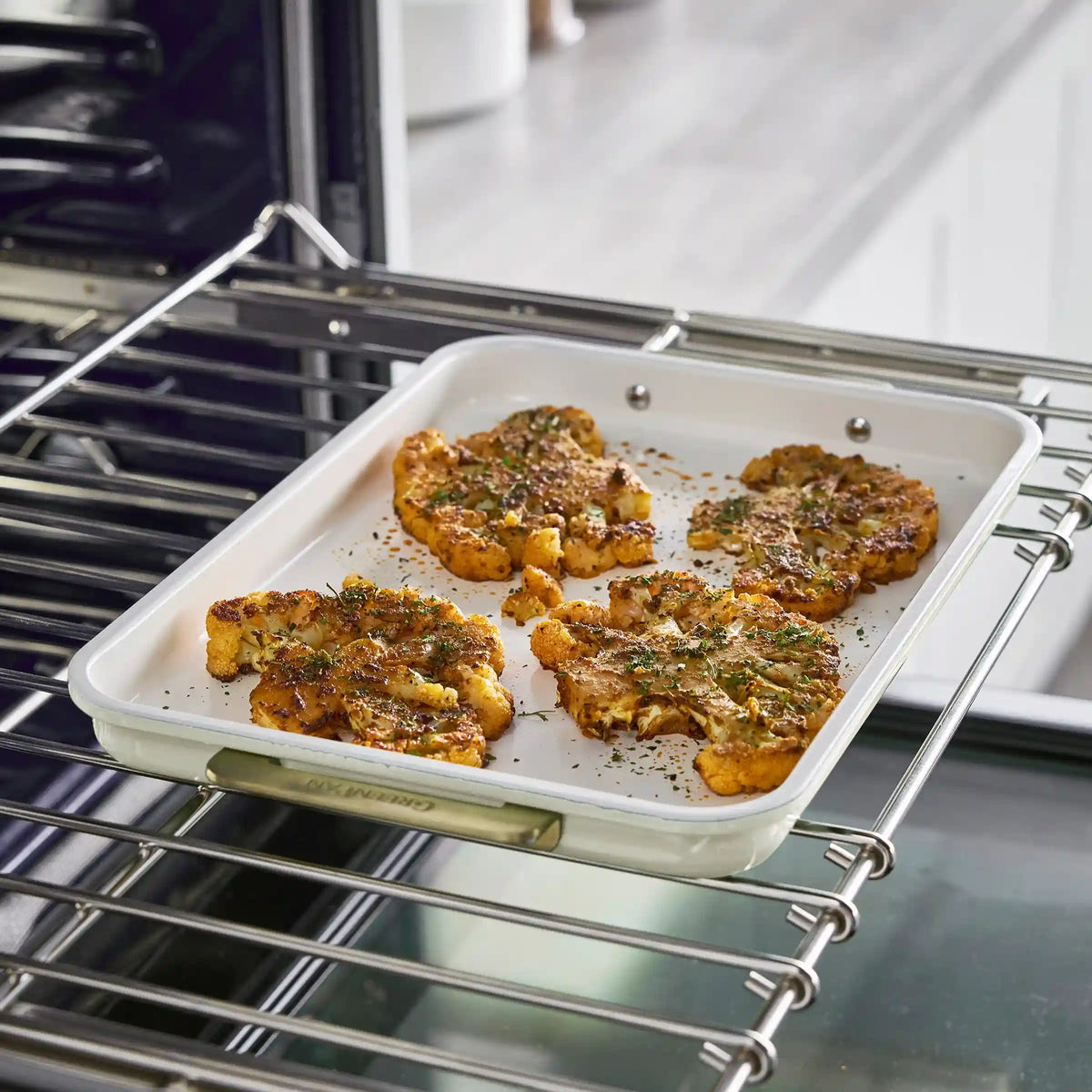Reserve Bakeware 2-Piece Sheet Pan Set | Cream