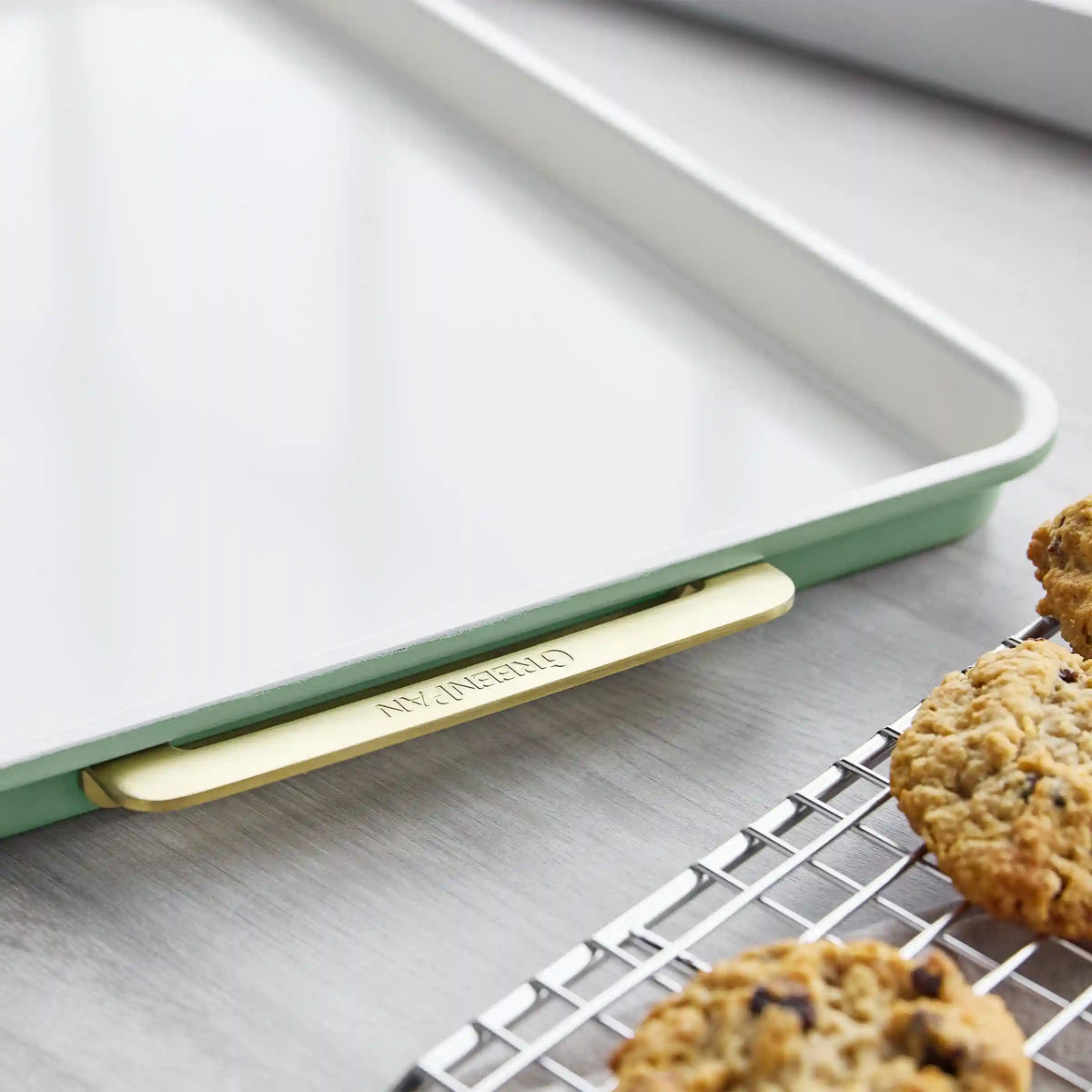 Reserve Bakeware 2-Piece 13" x 18" Half Sheet Pan Set | Sage