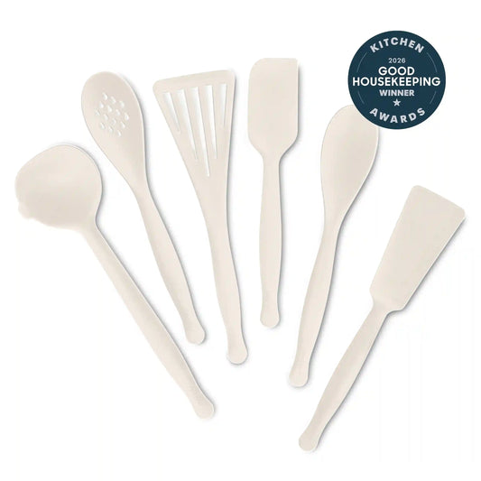 Premiere Silicone 6-Piece Utensil Set | Bisque