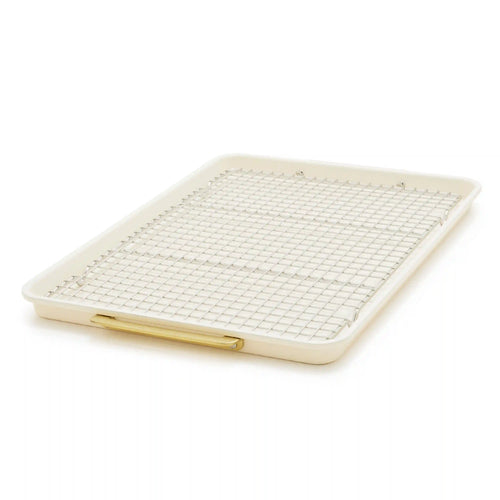Reserve Bakeware 13" x 18" Half Sheet Pan with Cooling Rack | Cream