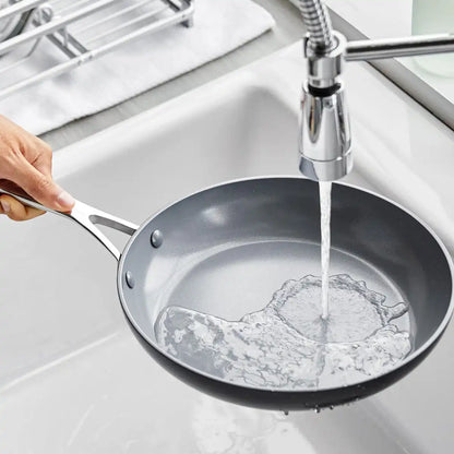 Valencia Pro Ceramic Nonstick 9.5" and 11" Frypan Set | Gray