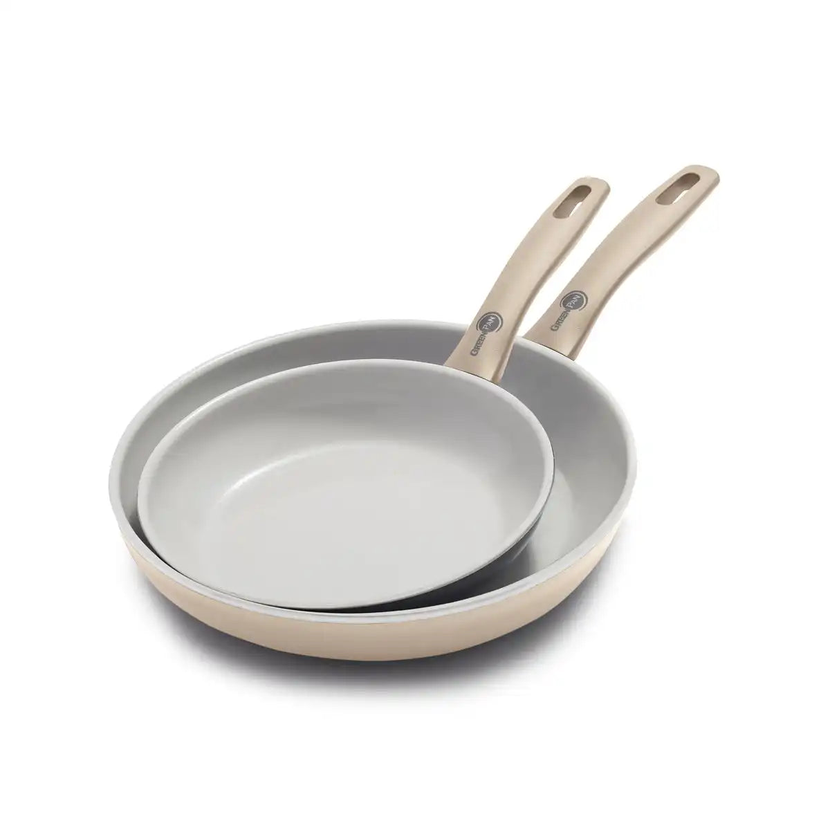 Dover Ceramic Nonstick 8" and 10" Frypan Set | Taupe