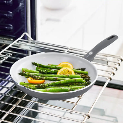 Dover Ceramic Nonstick 8" Frypan with Spatula | Charcoal Gray