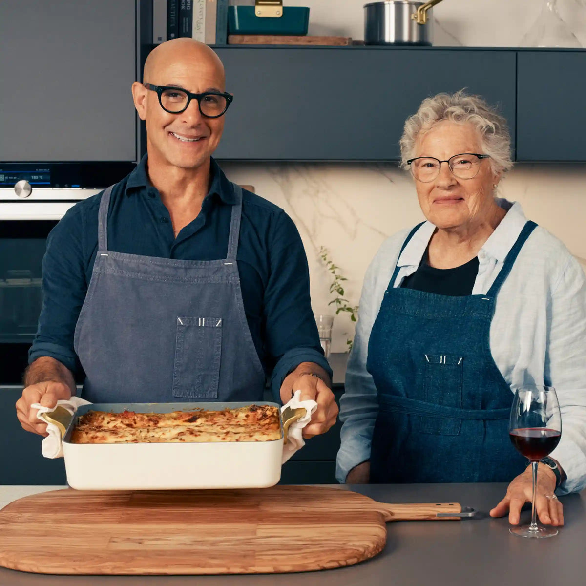 Stanley Tucci™ Ceramic Nonstick Lasagna Pan | Marino Blue