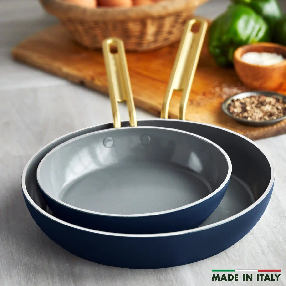 Stanley Tucci™ Ceramic Nonstick 6-Piece Cookware Set | Marino Blue