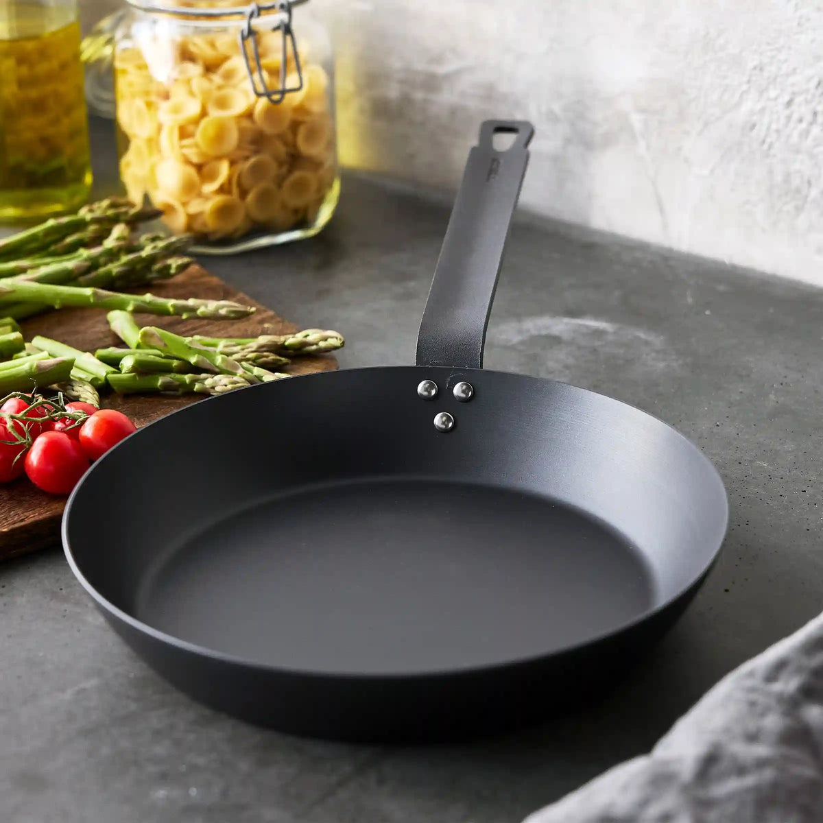 Bobby Flay by GreenPan 8", 10" and 12" Carbon Steel Frypan Set