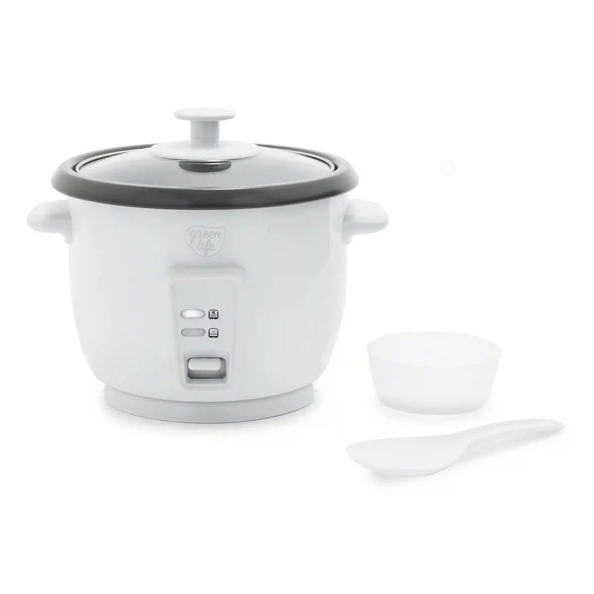 GreenLife 6-Cup Rice Cooker | White