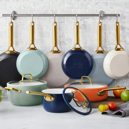 Reserve Pro Ceramic Nonstick 10-Piece Cookware Set | Sage