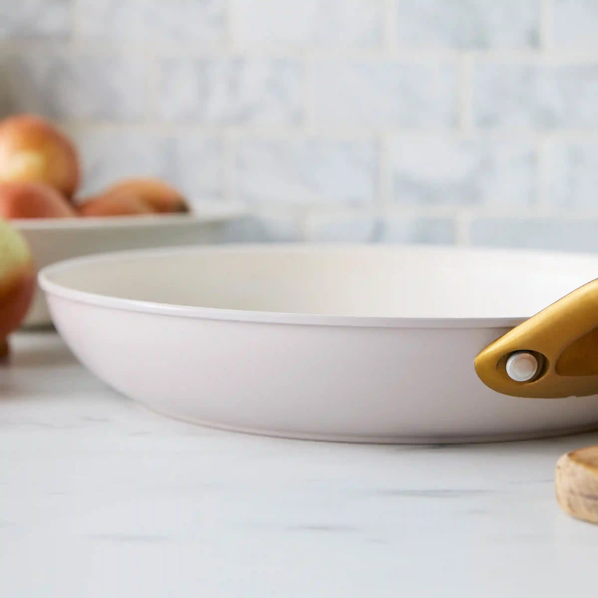 Reserve Pro Ceramic Nonstick 10" and 12" Frypan Set | Oyster