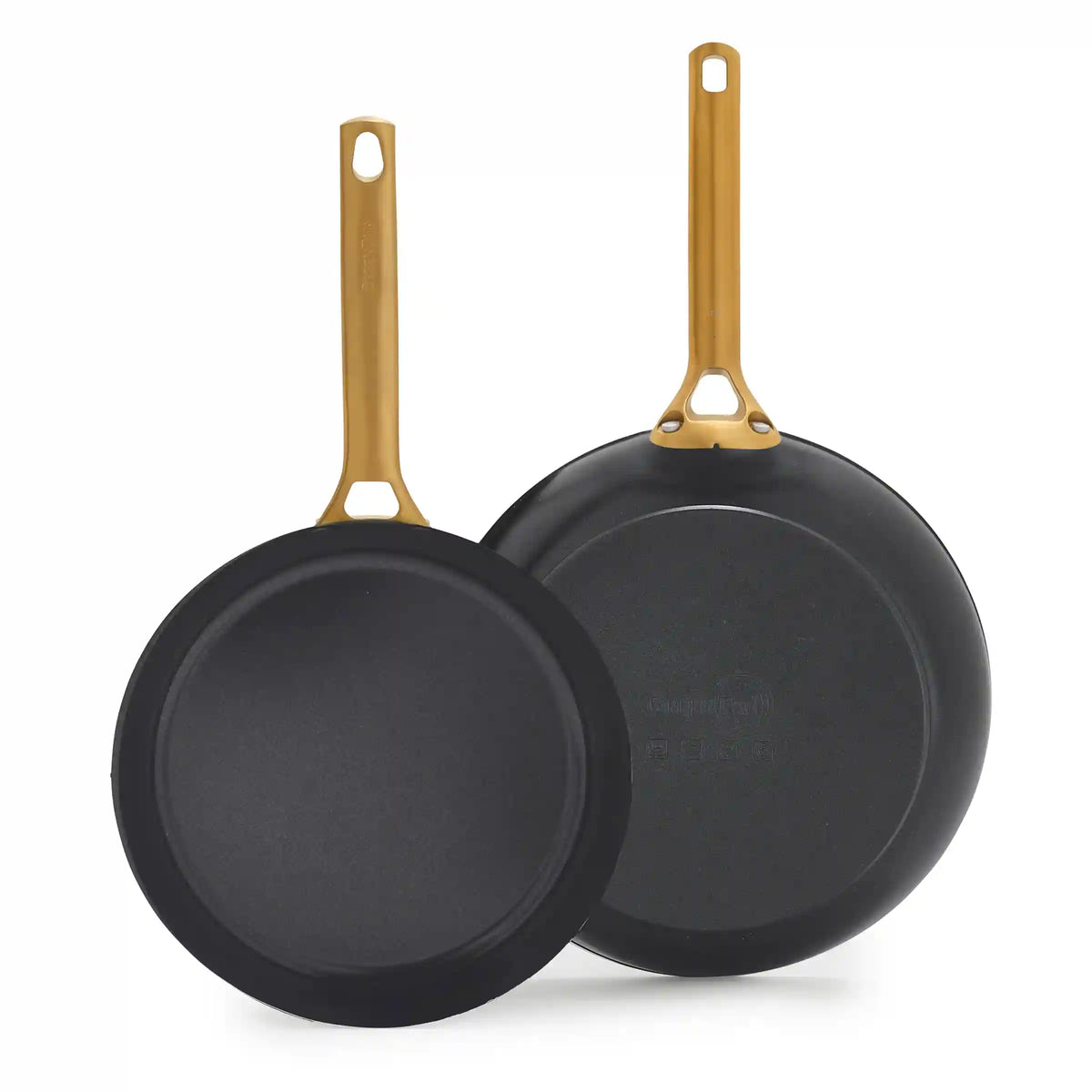 Reserve Pro Ceramic Nonstick 10" and 12" Frypan Set | Black