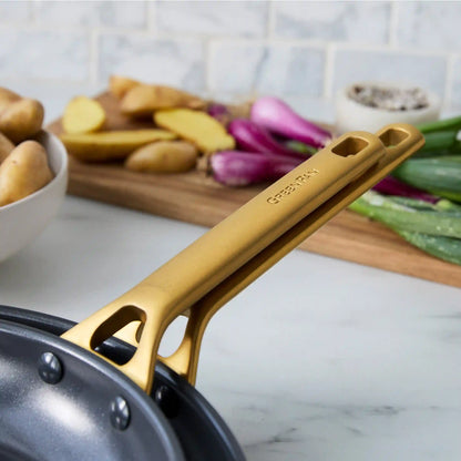 Reserve Pro Ceramic Nonstick 10" and 12" Frypan Set | Black