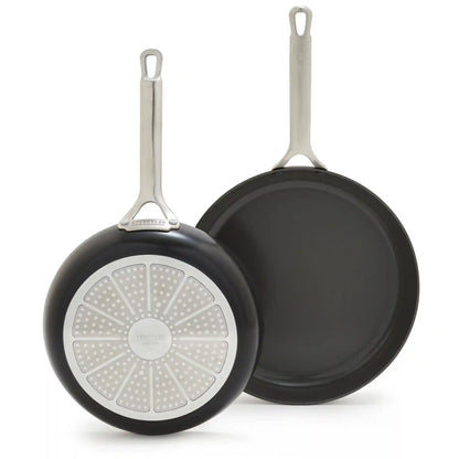 Bobby Flay by GreenPan Chef Series Hard Anodized 10" and 12" Frypan Set