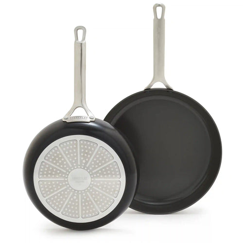 Bobby Flay by GreenPan Chef Series Hard Anodized 10" and 12" Frypan Set