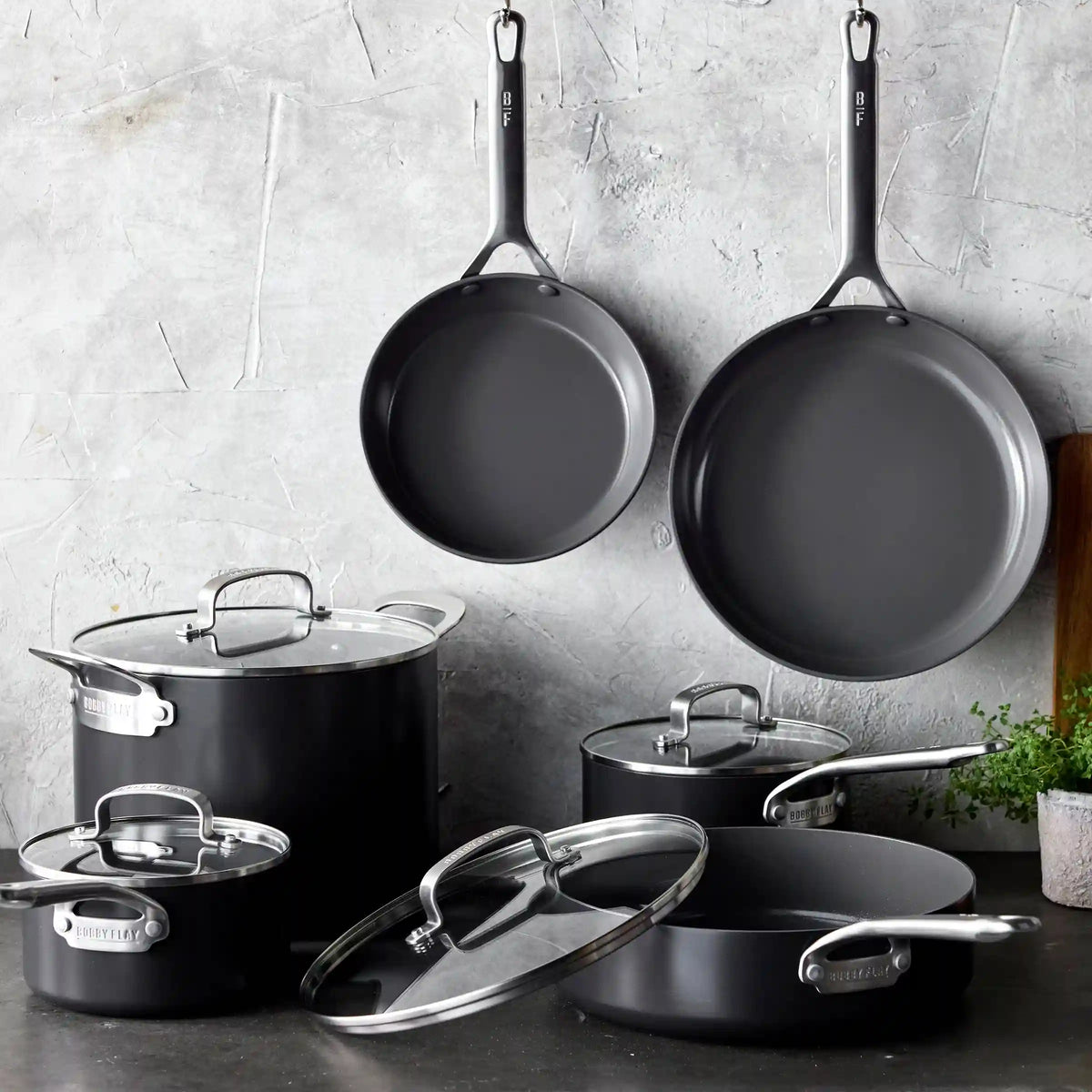 Bobby Flay by GreenPan Chef Series Hard Anodized 10-Piece Cookware Set