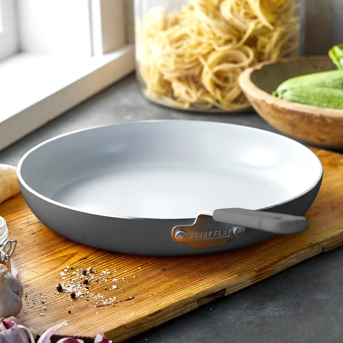 Bobby Flay by GreenPan Professional Ceramic Nonstick 12" Frypan | Graphite