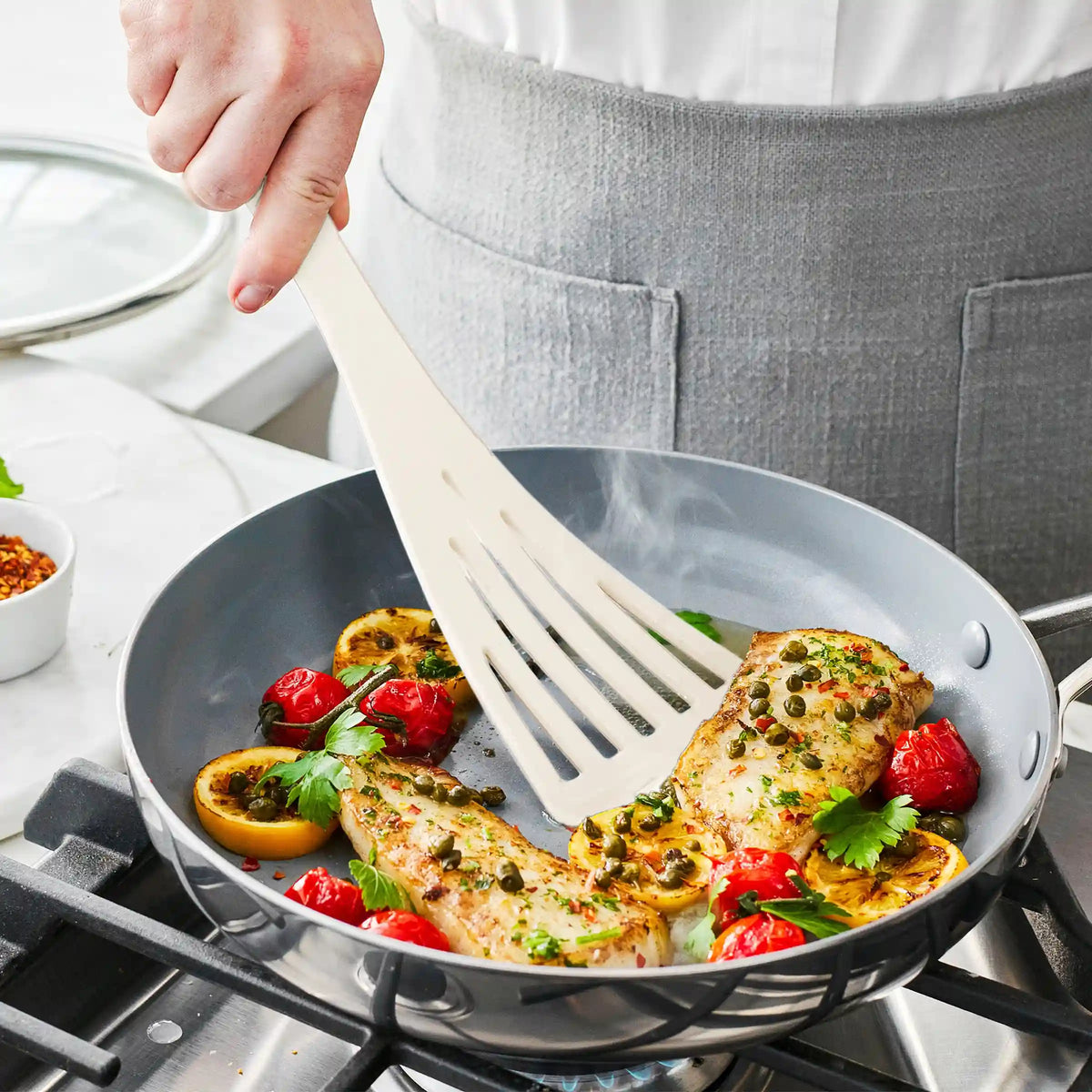 Premiere Silicone 6-Piece Utensil Set | Bisque