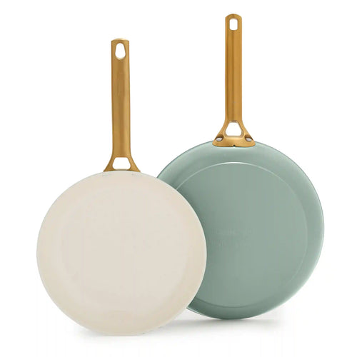 Reserve Pro Ceramic Nonstick 10" and 12" Frypan Set | Moss