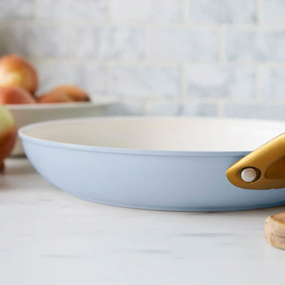 Reserve Pro Ceramic Nonstick 10" and 12" Frypan Set | Glacier