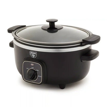 GreenLife Healthy 3.5-Quart Slow Cooker | Black