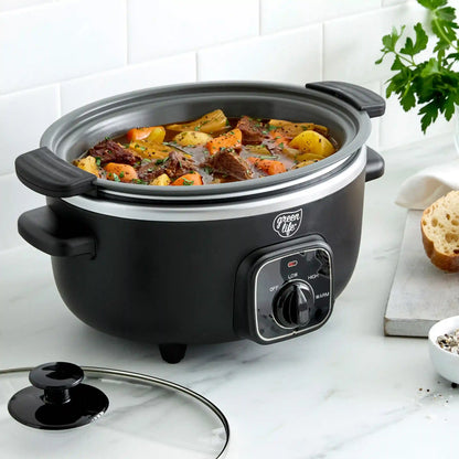 GreenLife Healthy 3.5-Quart Slow Cooker | Black