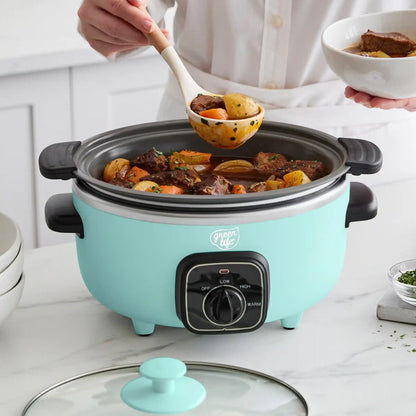 GreenLife Healthy 3.5-Quart Slow Cooker | Turquoise