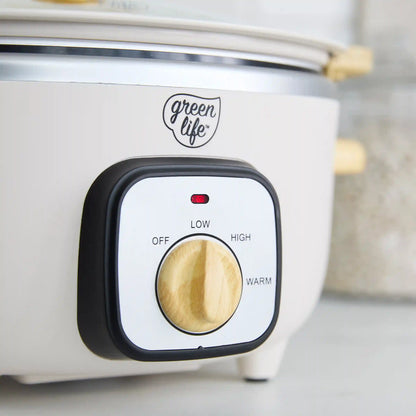 GreenLife Healthy 3.5-Quart Slow Cooker | Cream