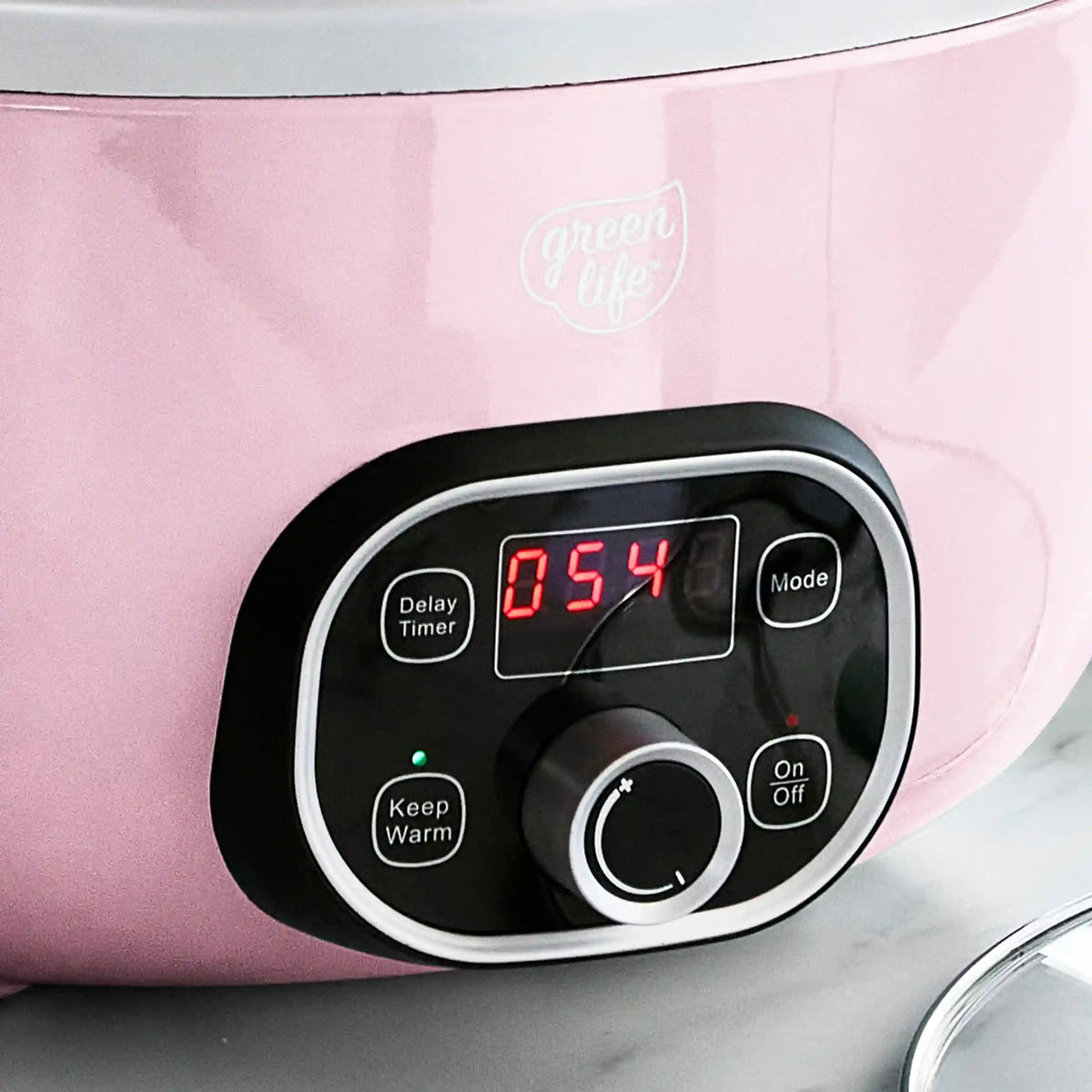 GreenLife Healthy 8-Quart Slow Cooker | Pink