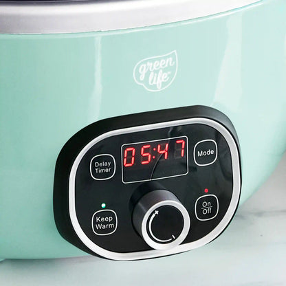 GreenLife Healthy 8-Quart Slow Cooker | Turquoise