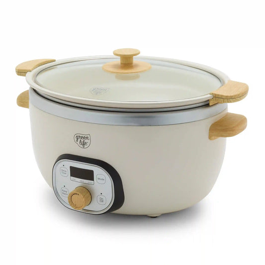 GreenLife Healthy 8-Quart Slow Cooker | Cream