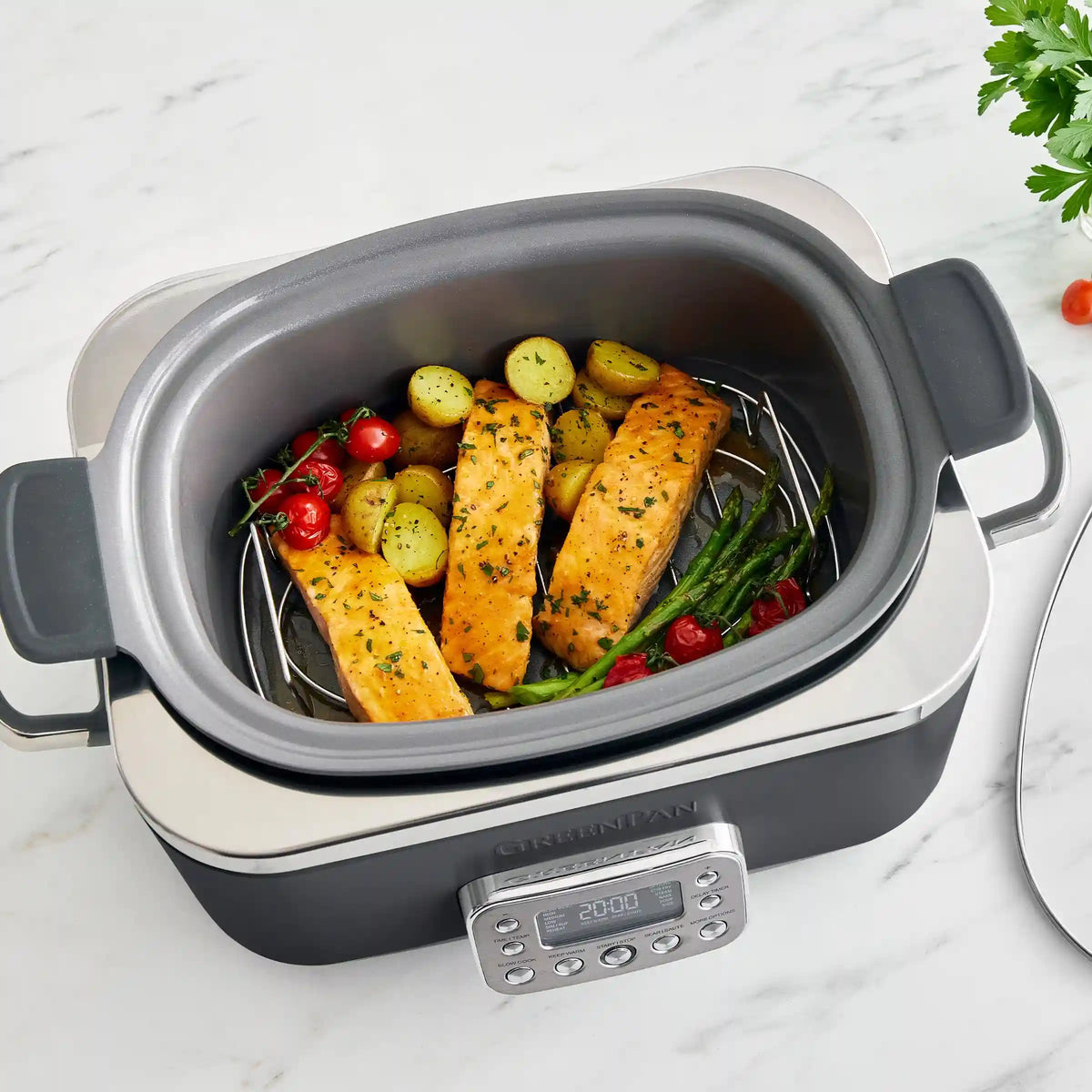 Elite 14-in-1 6-Quart Slow Cooker | Graphite