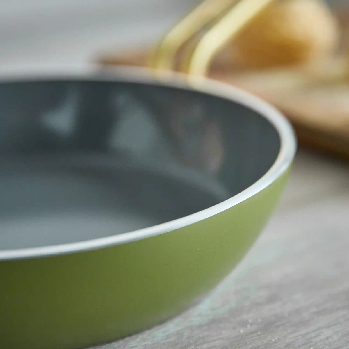 Stanley Tucci™ Ceramic Nonstick 8" and 10" Frypan Set | Tuscan Olive