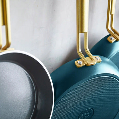 Stanley Tucci™ Ceramic Nonstick 8", 10" and 12" Frypan Set | Venetian Teal