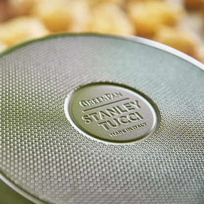 Stanley Tucci™ Ceramic Nonstick 8", 10" and 12" Frypan Set | Tuscan Olive