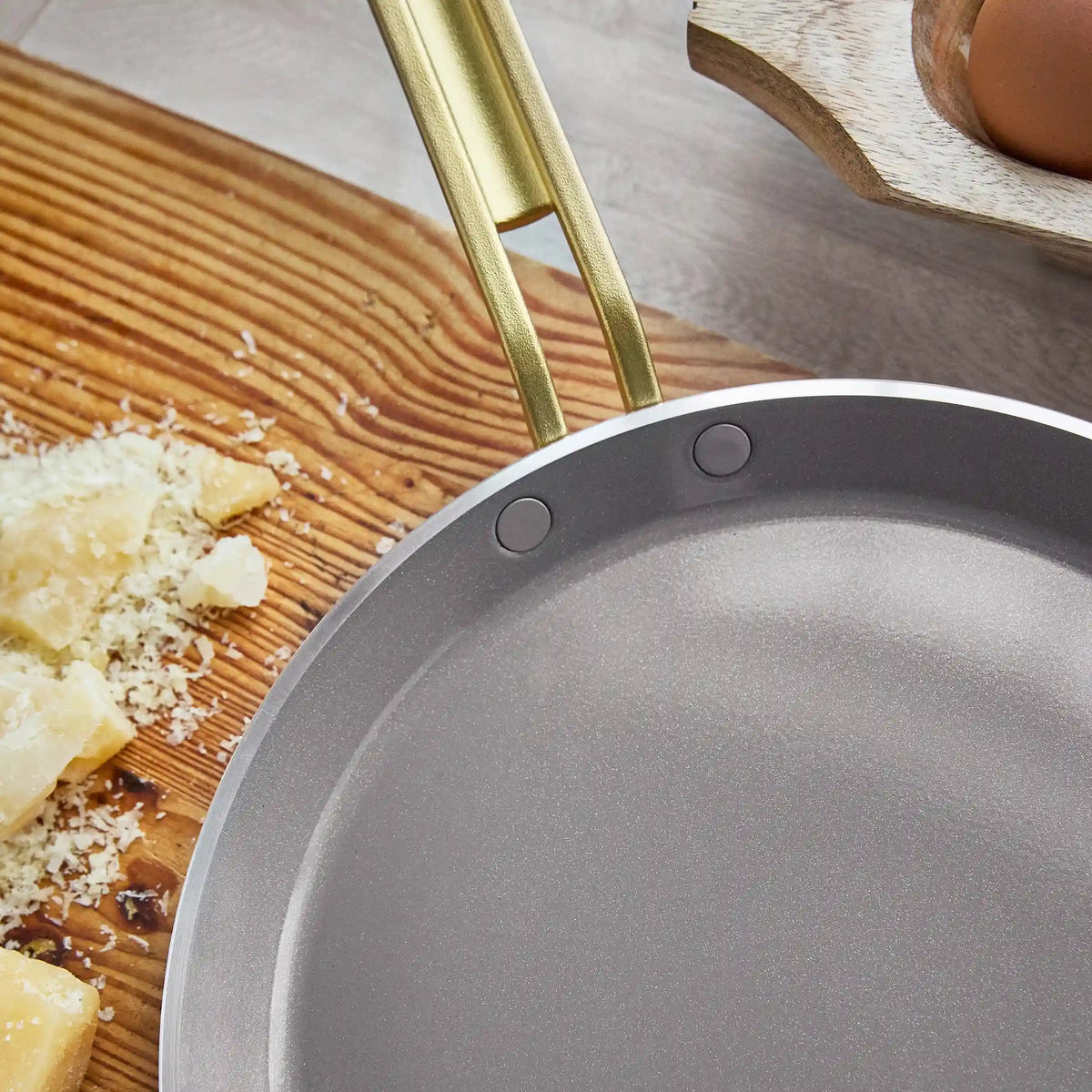 Stanley Tucci™ Ceramic Nonstick 10" Crepe and Omelette Pan | Carrara White