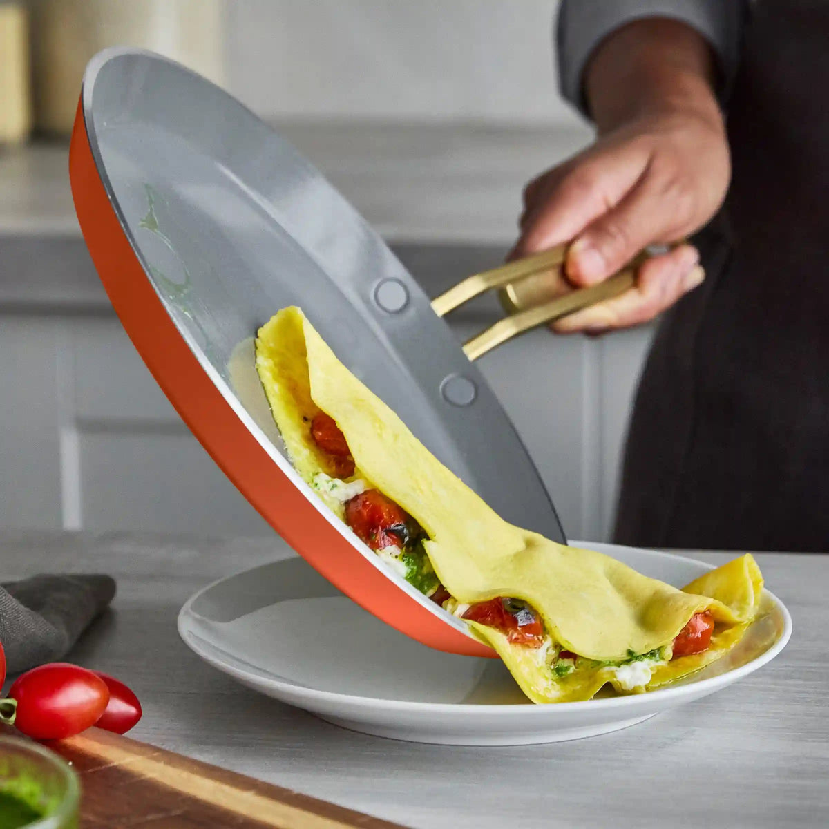 Stanley Tucci™ Ceramic Nonstick 10" Crepe and Omelette Pan | Amalfi Sunset