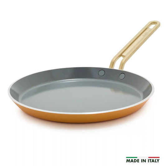 Stanley Tucci™ Ceramic Nonstick 10" Crepe and Omelette Pan | Roma Gold