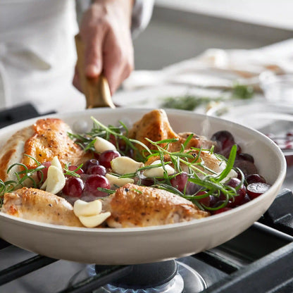 Reserve Pro Ceramic Nonstick 10" and 12" Frypan Set | Macadamia
