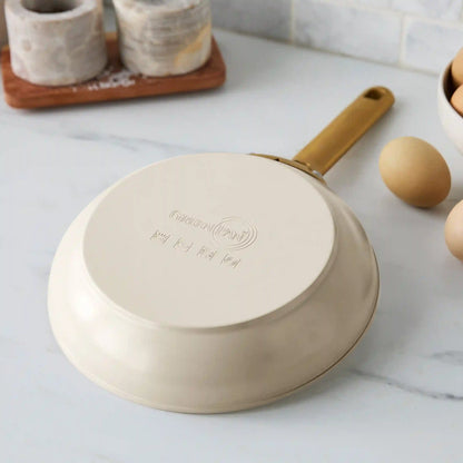 Reserve Pro Ceramic Nonstick 8", 10" and 12" Frypan Set | Macadamia