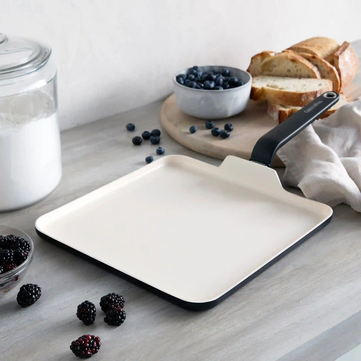 Rio Advanced Ceramic Nonstick 11" Square Griddle | Black