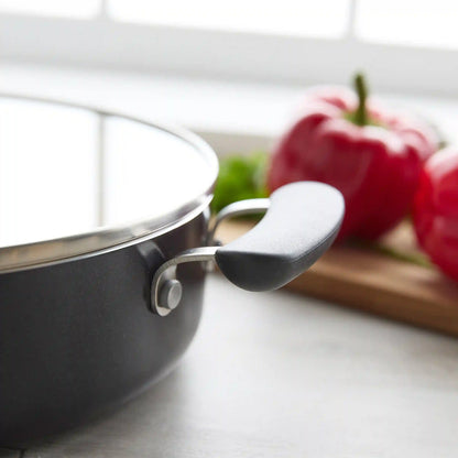 Rio Advanced Ceramic Nonstick 5-Quart Sauté Pan with Lid | Black