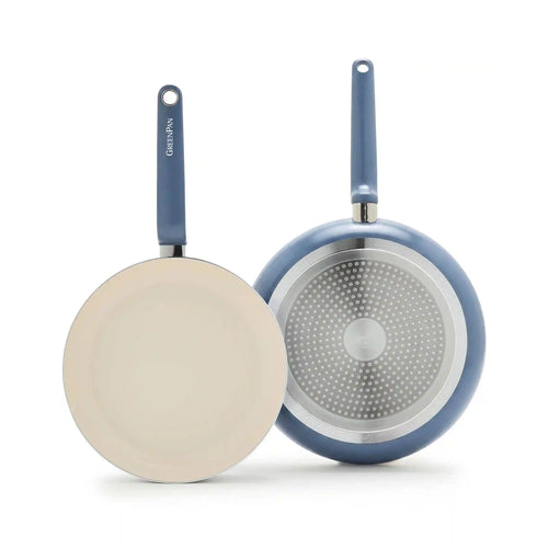 Rio Advanced Ceramic Nonstick 10" & 12" Frypan Set | Dutch Blue