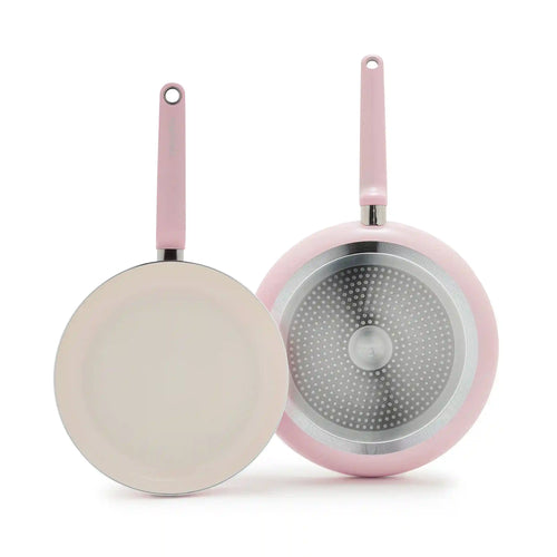 Rio Advanced Ceramic Nonstick 10" & 12" Frypan Set | Pink