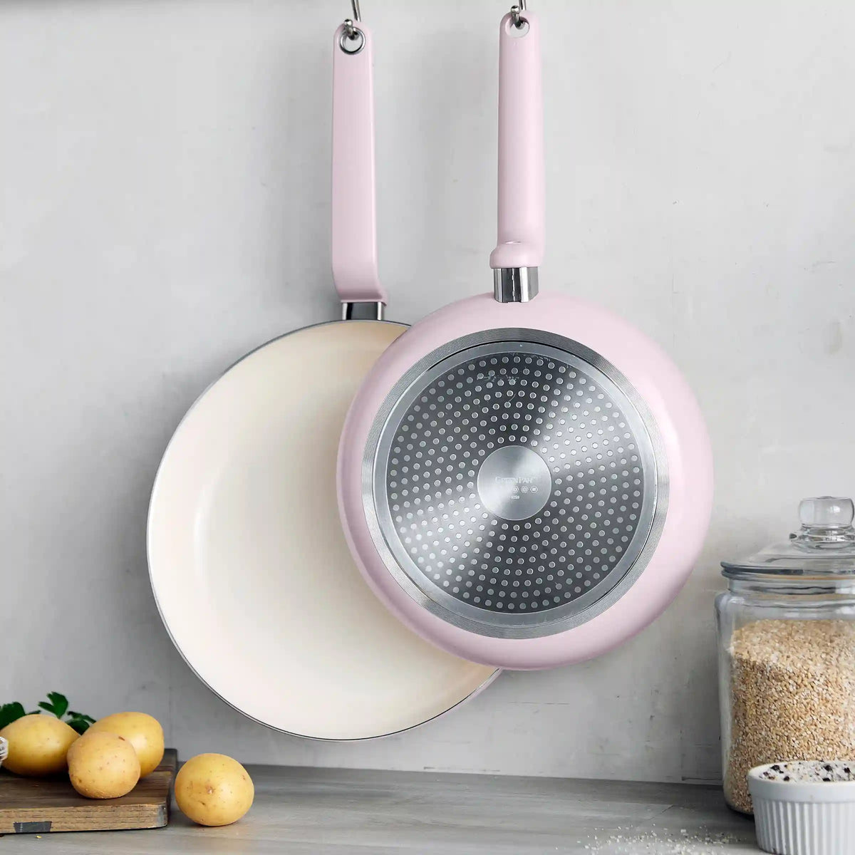 Rio Advanced Ceramic Nonstick 10" & 12" Frypan Set | Pink