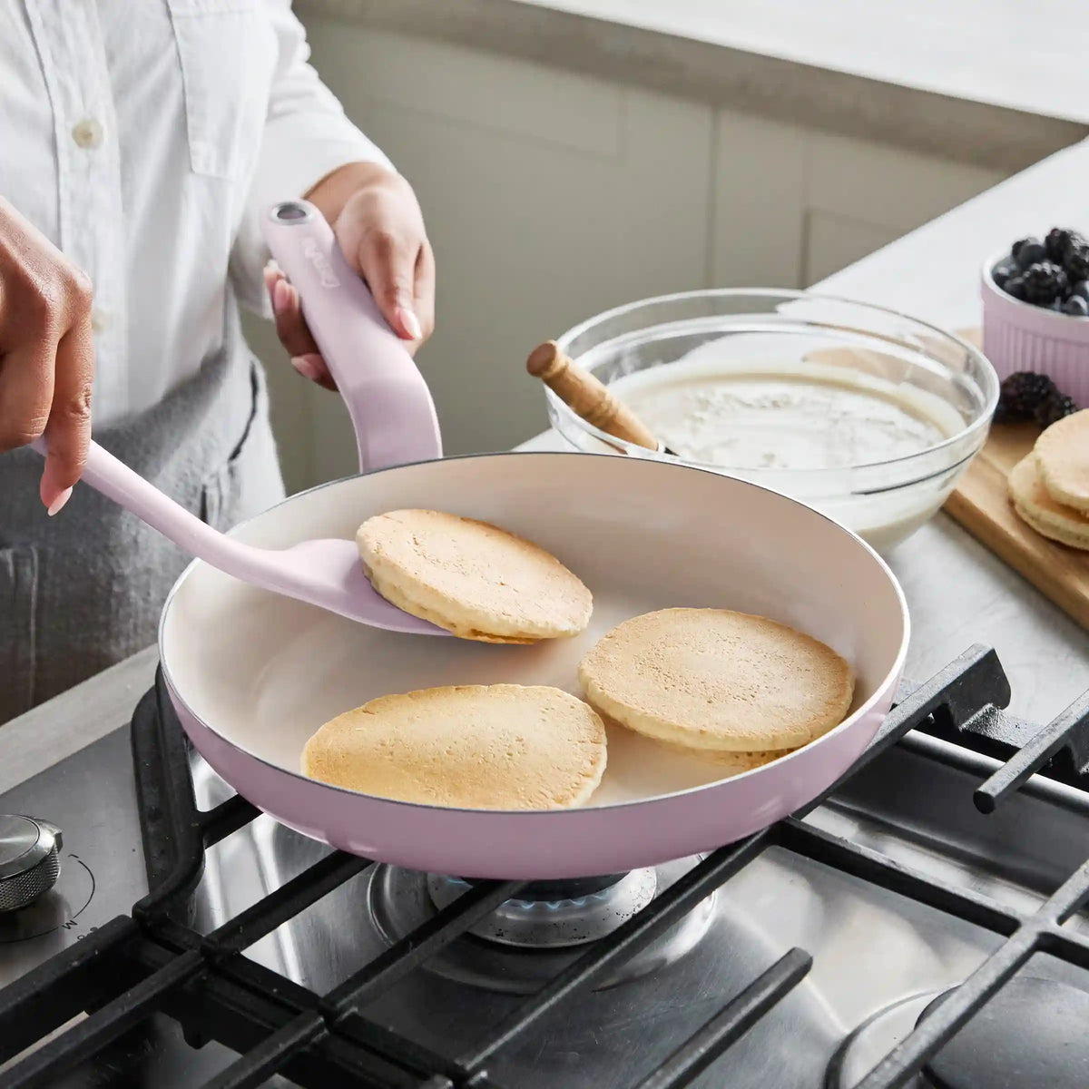 Rio Advanced Ceramic Nonstick 10" & 12" Frypan Set | Pink